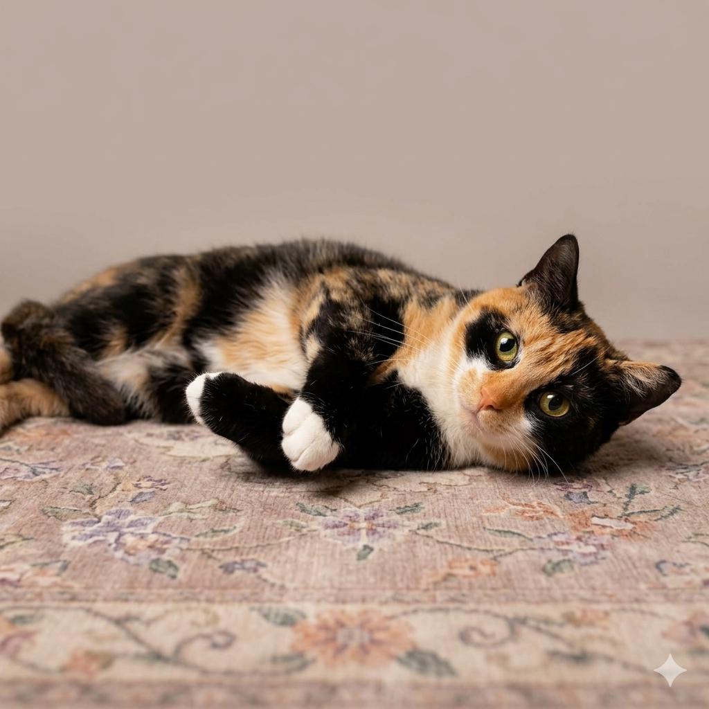Pixie Dust, adopted, Adult Female Calico.