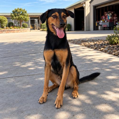 Odin, Adoptable, Young Male Mixed Breed & Doberman Pinscher.