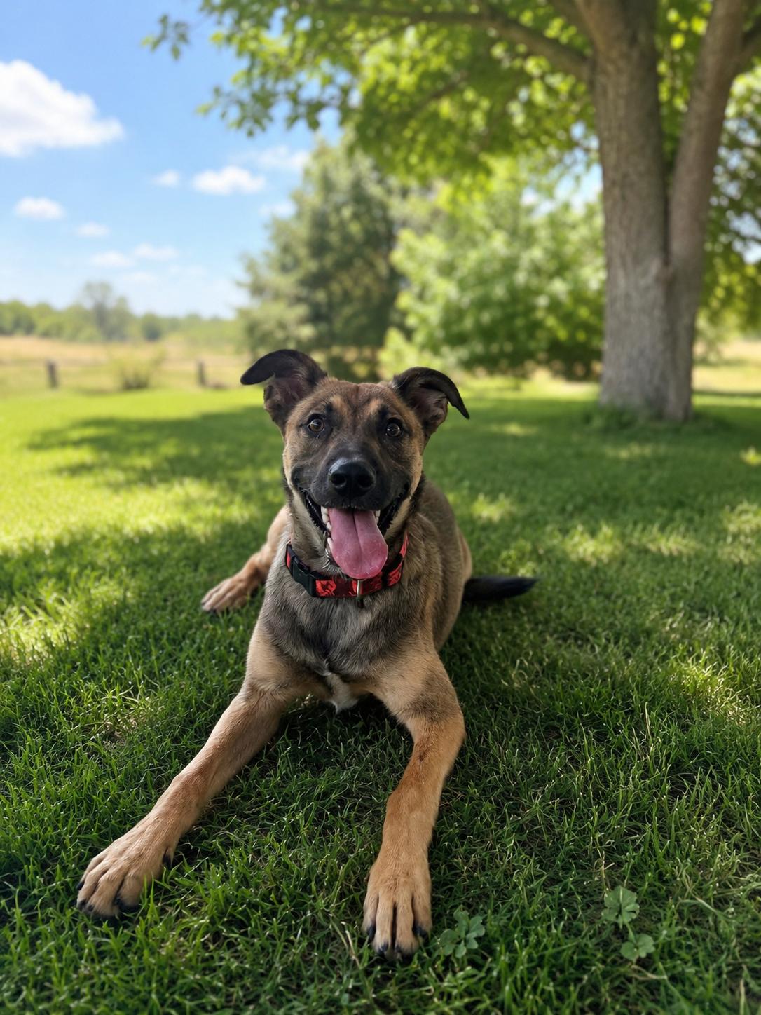 Otto, adopted, Young Male German Shepherd Dog.