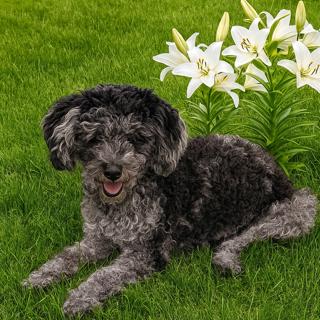 Cricket, ADOPTABLE, Adult Female Bernadoodle.
