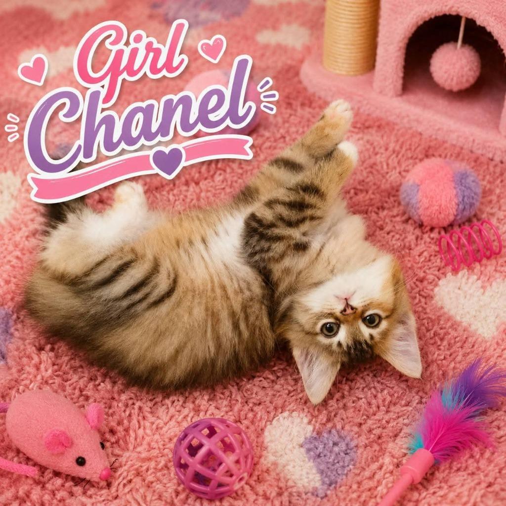 Chanel, Adoptable, Kitten Female Calico & Domestic Long Hair.