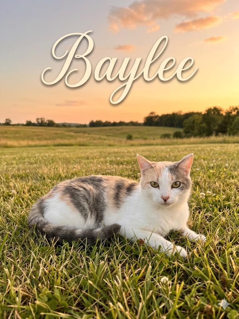 Baylee, Adoptable, Young Female Domestic Short Hair.