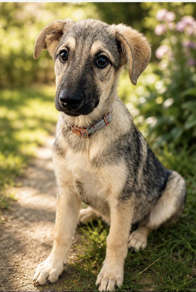 Peep, Adopted, Puppy Female German Shepherd Dog.