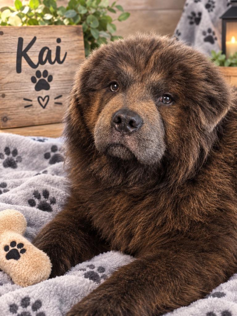 Kai, ADOPTABLE, Puppy • Male, Chow Chow.