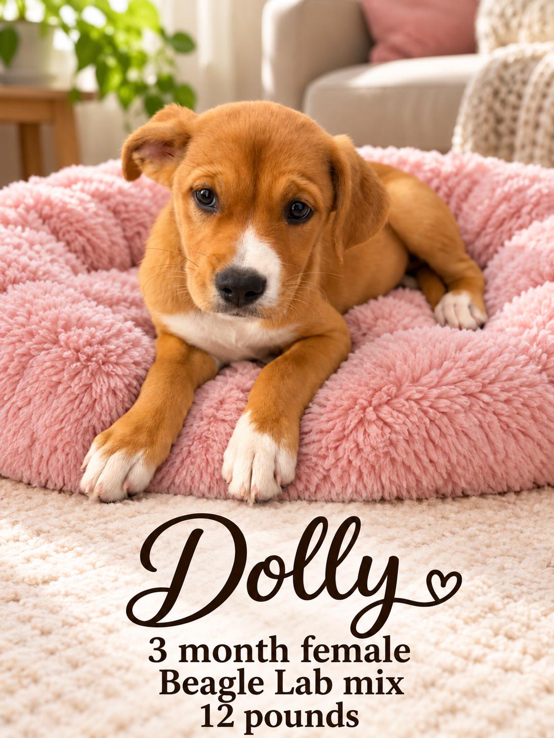 Enlarge DOLLY - 3 MONTH FEMALE BEAGLE/LABRADOR MIX - PETCO, 5011 E. RAY ROAD, PHX 85044 ON SATURDAY, 10/17, a Adopted mixed breed in Mesa, AZ image 1/2