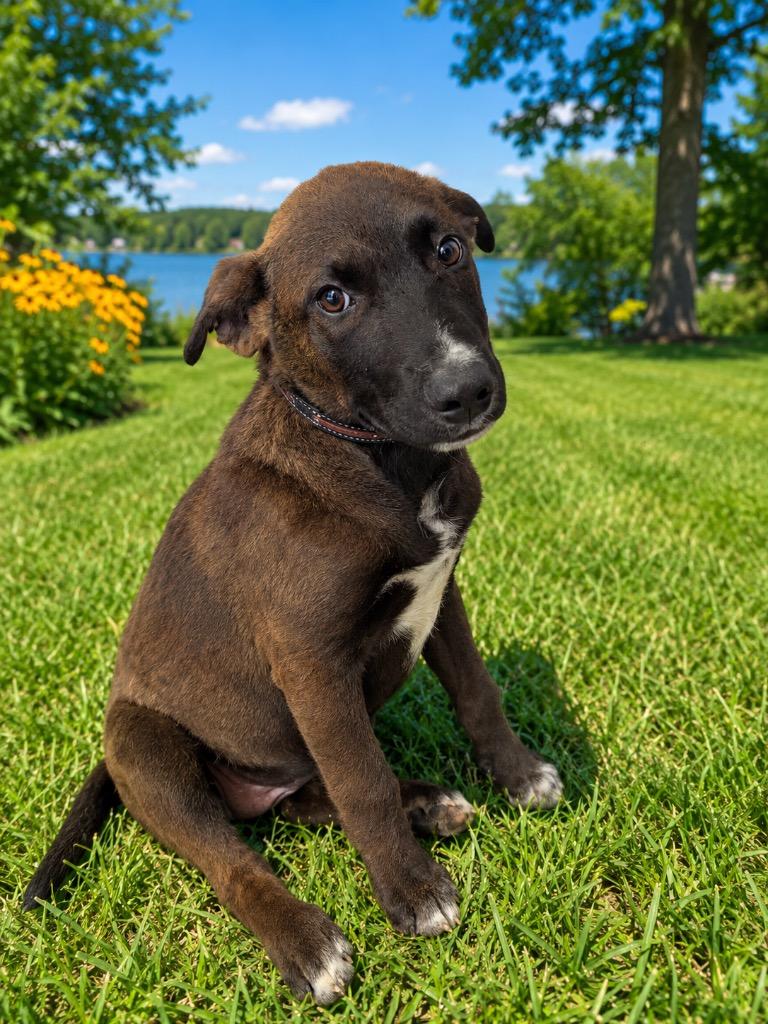 Jermaine, ADOPTABLE, Puppy Male Husky & Shepherd.