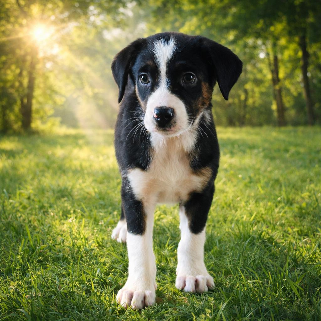 Milo, ADOPTABLE, Puppy Male Greater Swiss Mountain Dog.