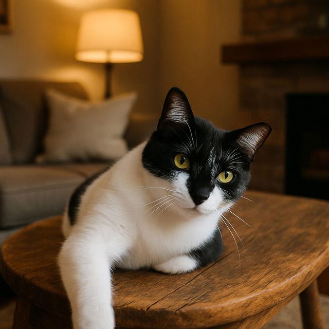 Oreo-Buddy, Adopted, Adult Male Domestic Short Hair.