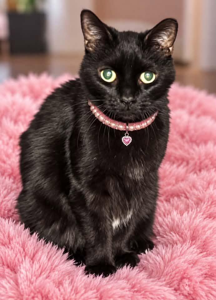 Cinder, Adoptable, Senior Female Domestic Short Hair.