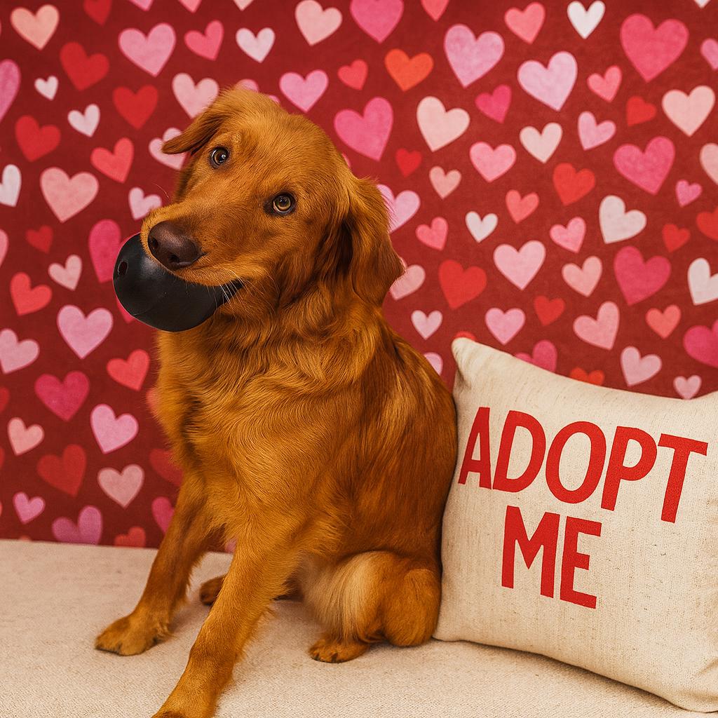 Bax, Adopted, Adult Male Golden Retriever.