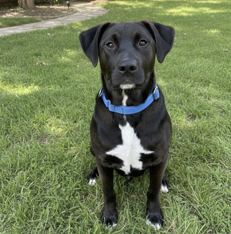 Ally, adopted, Young Female Labrador Retriever.