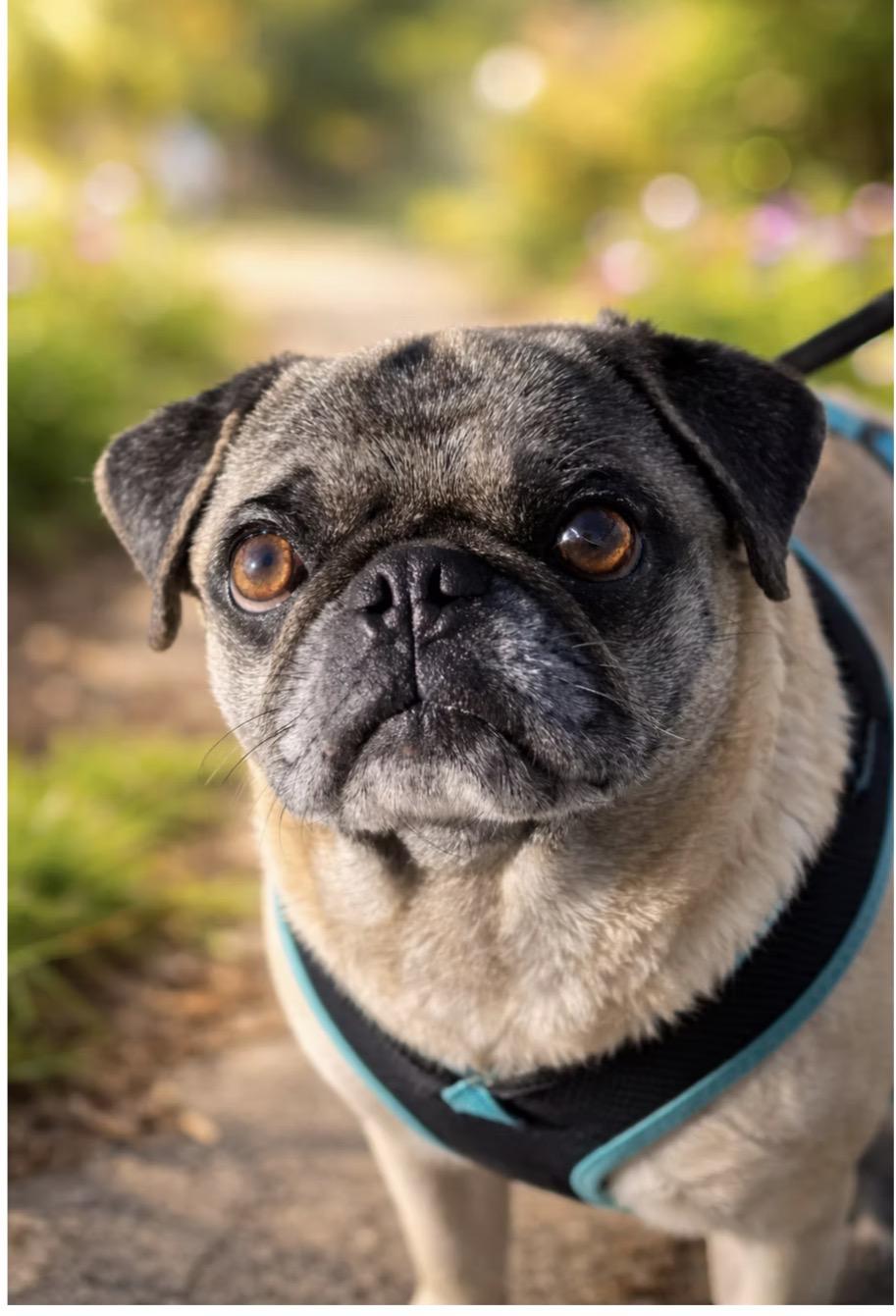 Teddy, ADOPTABLE, Adult Male Pug.