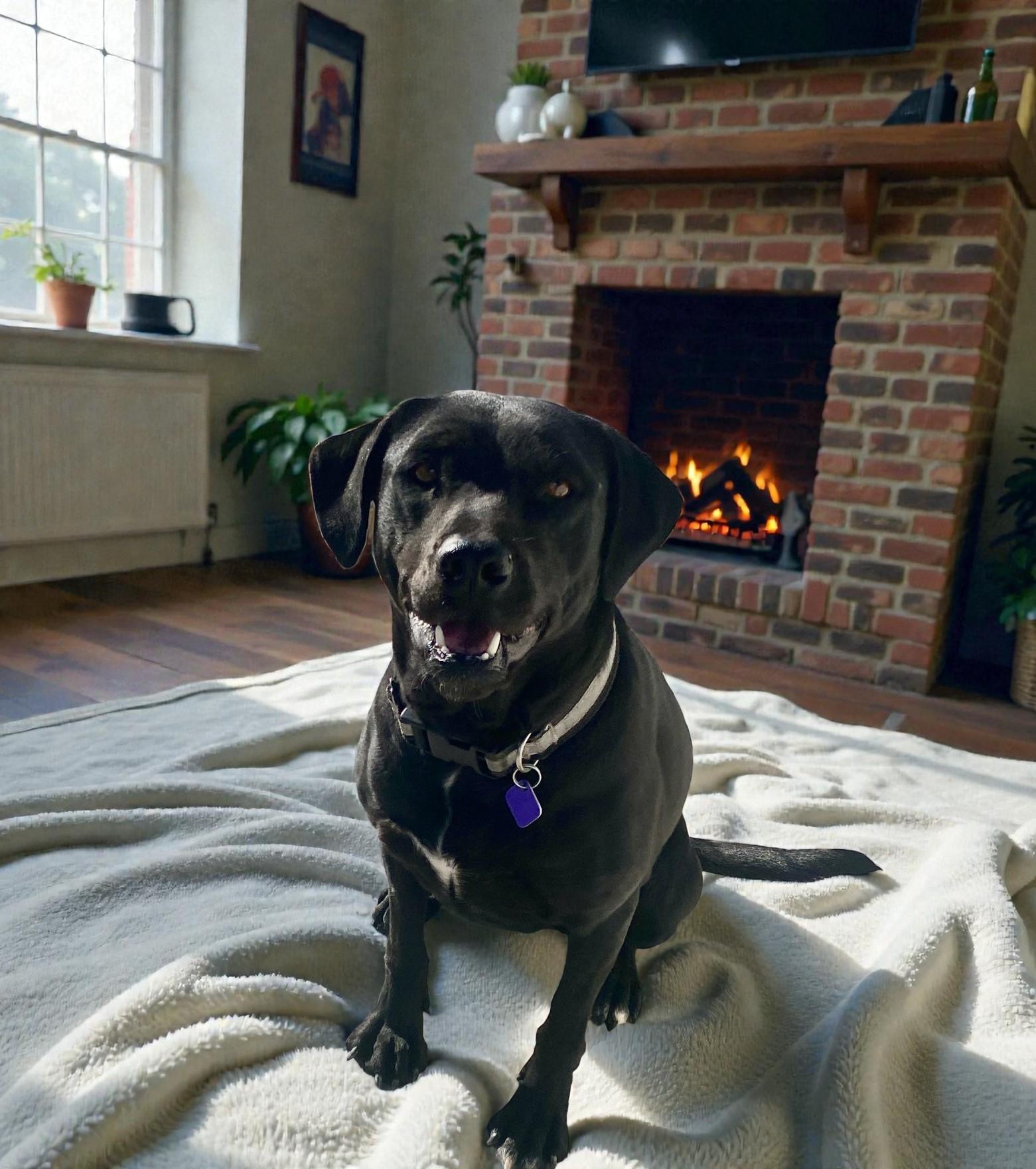 Apple, Adoptable, Adult Female Black Labrador Retriever.