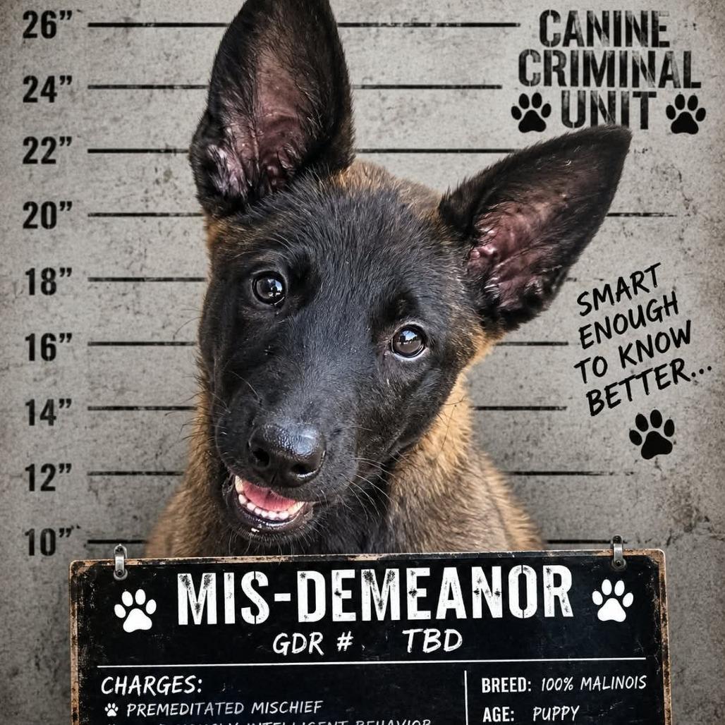 Enlarge Mis-Demeanor DD, a Adopted Belgian Shepherd / Malinois in St Charles, MO image 2/4