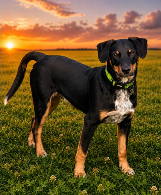 Red, Adoptable, Young Male Australian Cattle Dog / Blue Heeler & Terrier.
