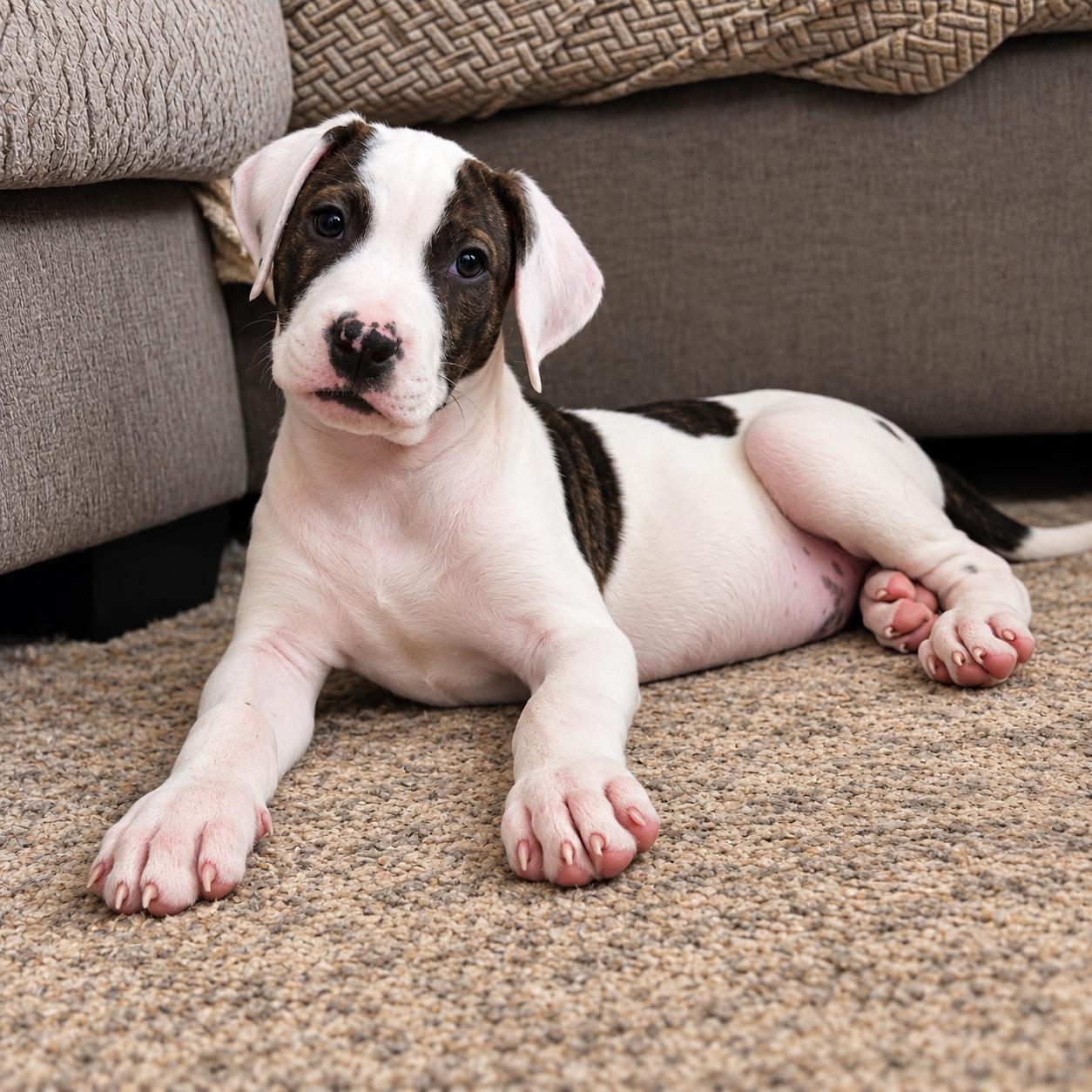 Boss, Adopted, Puppy Male Pit Bull Terrier.