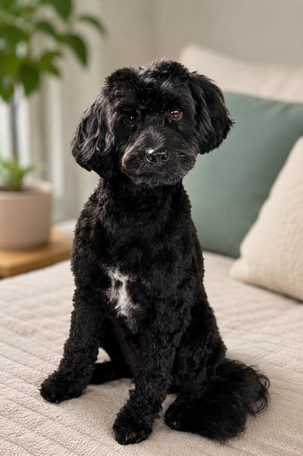 Bean, adopted, Adult Male Cockapoo.
