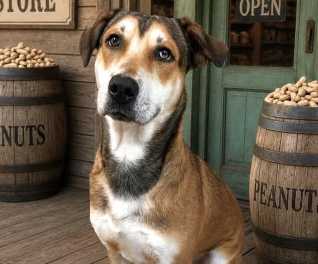 Peanut Butter, ADOPTABLE, Young Male Hound & Husky.