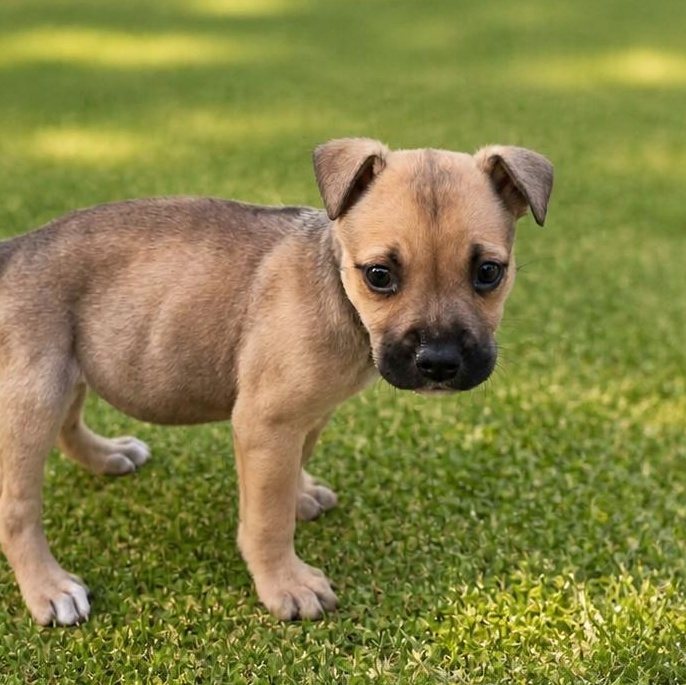 Luna (Thunder Pack), adopted, Puppy Female Pit Bull Terrier & Mixed Breed.
