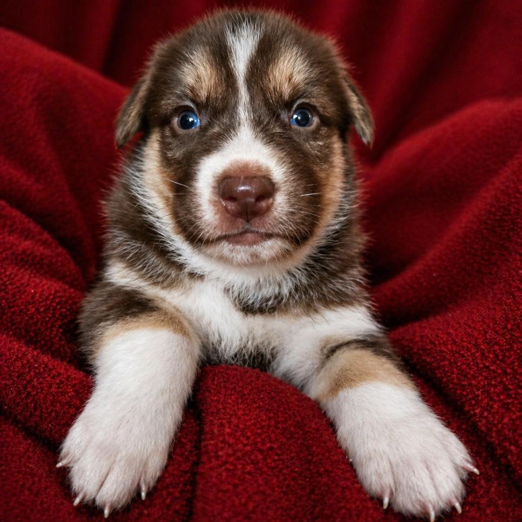 Red Bud, Adoptable, Puppy Female Husky.
