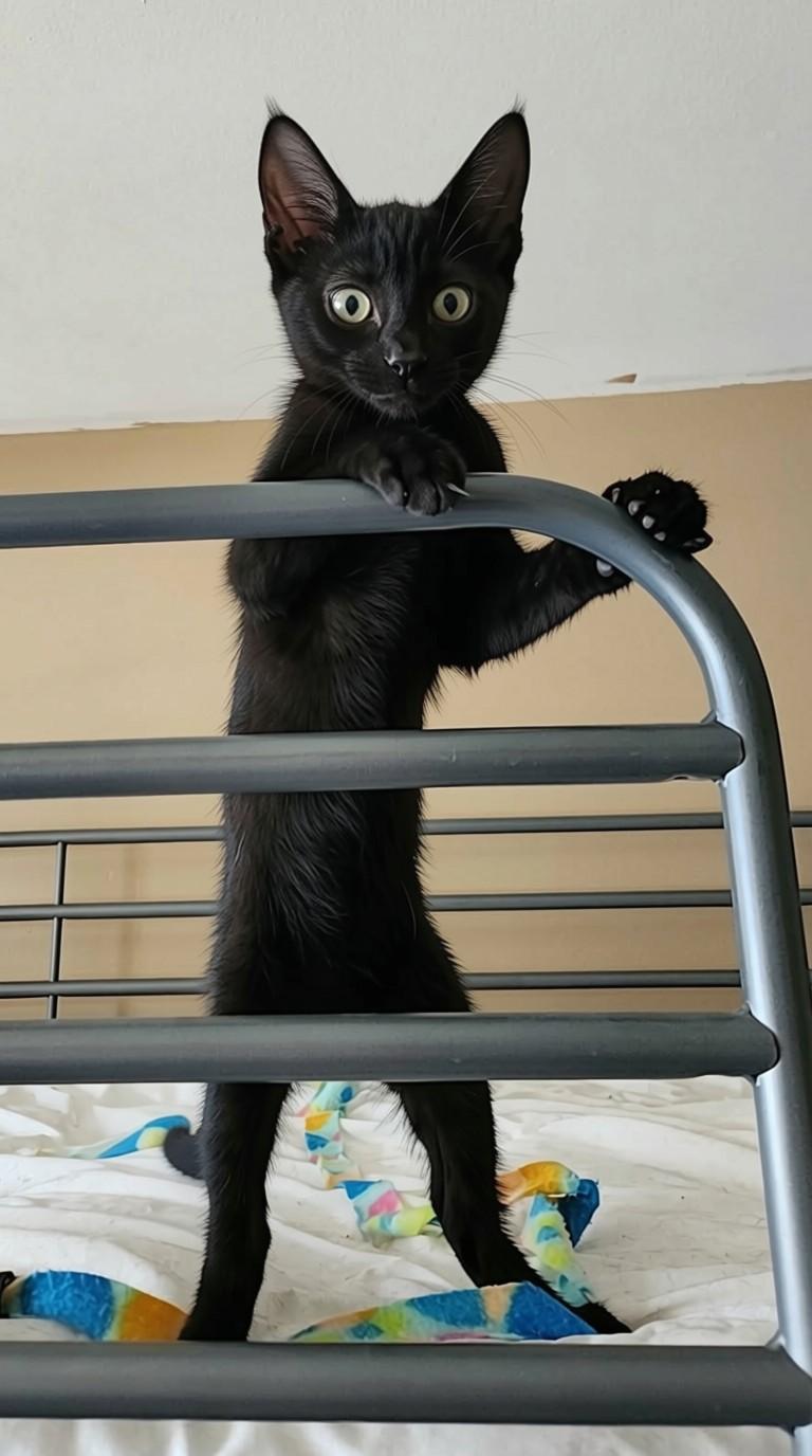 Enlarge Eclipse - bonded with mama Tuxie, a Adoptable mixed breed in sunnyvale, CA image 5/6