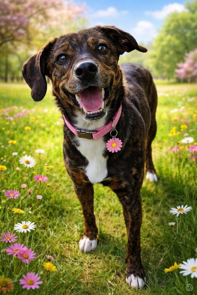 Brookshires Girl "BG, Adopted, Young Female Mountain Cur & Hound.