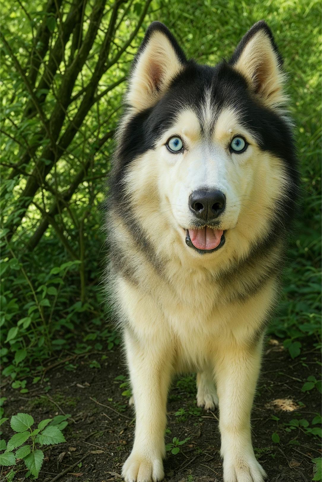 CUDDLY QUINCY, Adopted, Adult Male Alaskan Malamute & Siberian Husky.