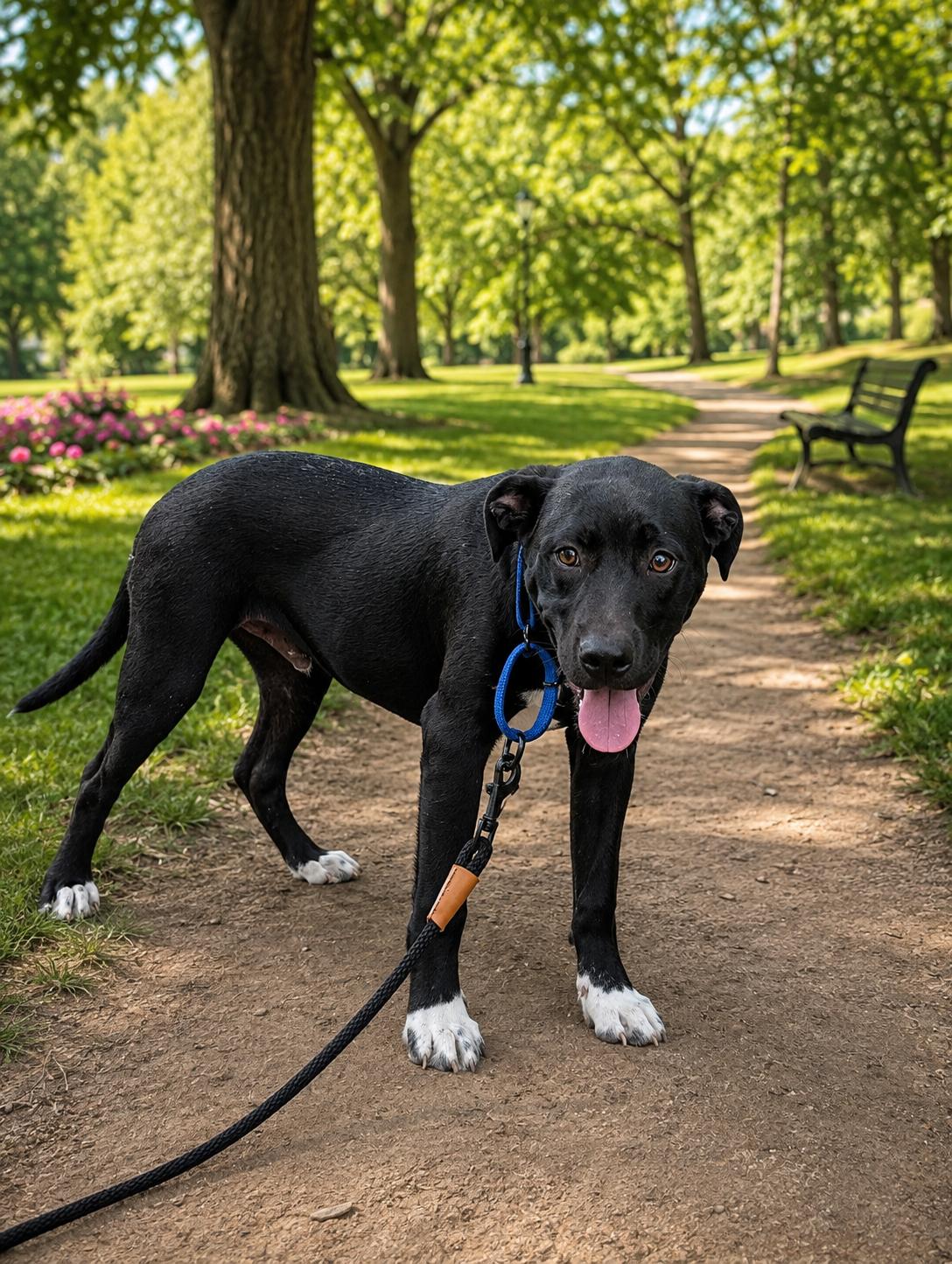 Big Mikey, ADOPTABLE, Young Male Labrador Retriever & Bulldog.