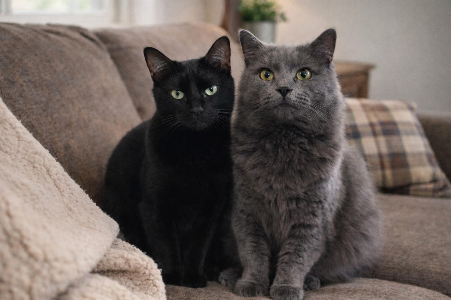 Enlarge Falcor & Wolfie, a Adoptable Domestic Long Hair in Jacksonville, FL image 1/6