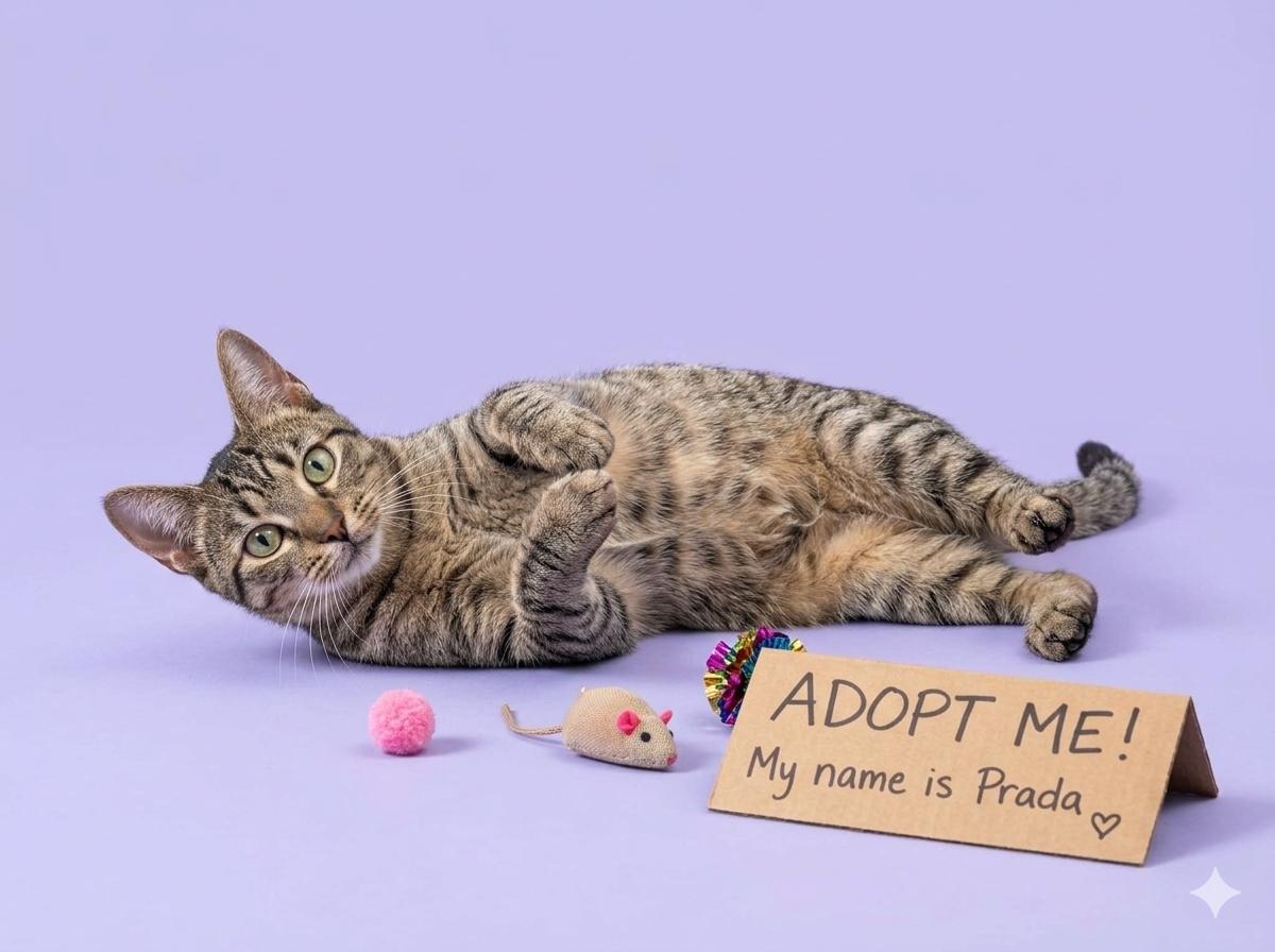 Enlarge Prada - Sweet and affectionate, a Adopted Domestic Short Hair in Muskego, WI image 4/6