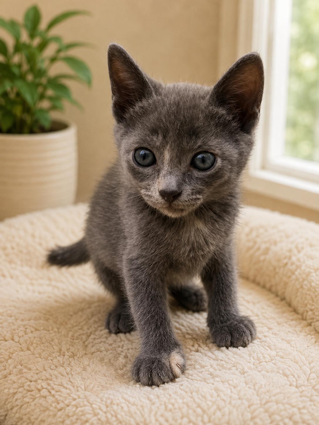 Snip, ADOPTABLE, Kitten Female Dilute Tortoiseshell.