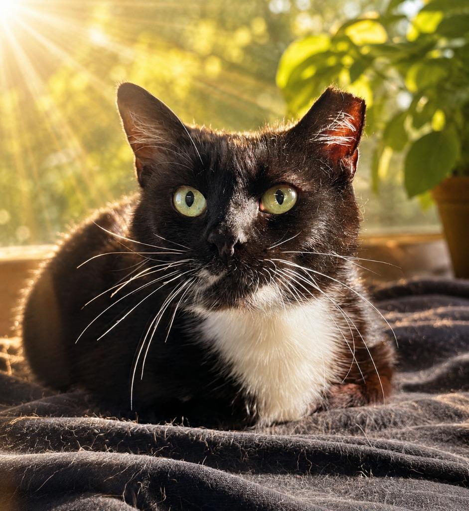 Jenni-fur Grey, Adoptable, Young Female Domestic Medium Hair.