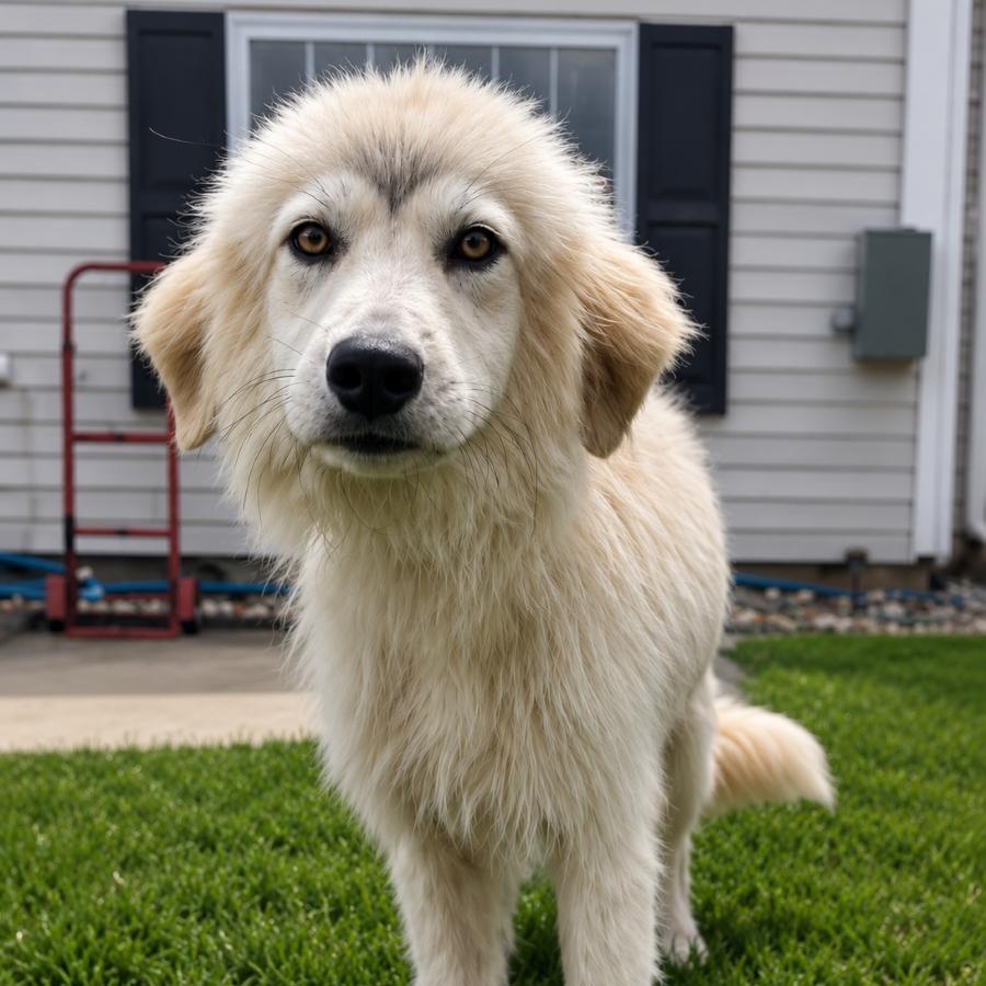 Bert Halo, ADOPTABLE, Young Male Great Pyrenees.