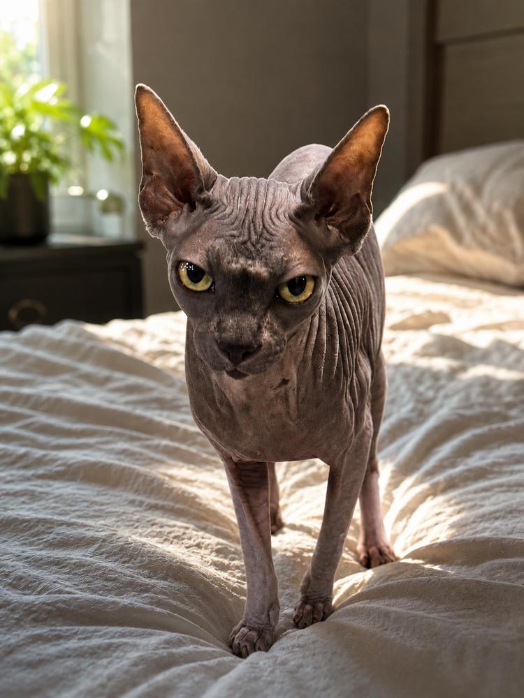 Mr. Bigglesworth, a Adoptable Sphynx / Hairless Cat in Oakland, MI image 1/3