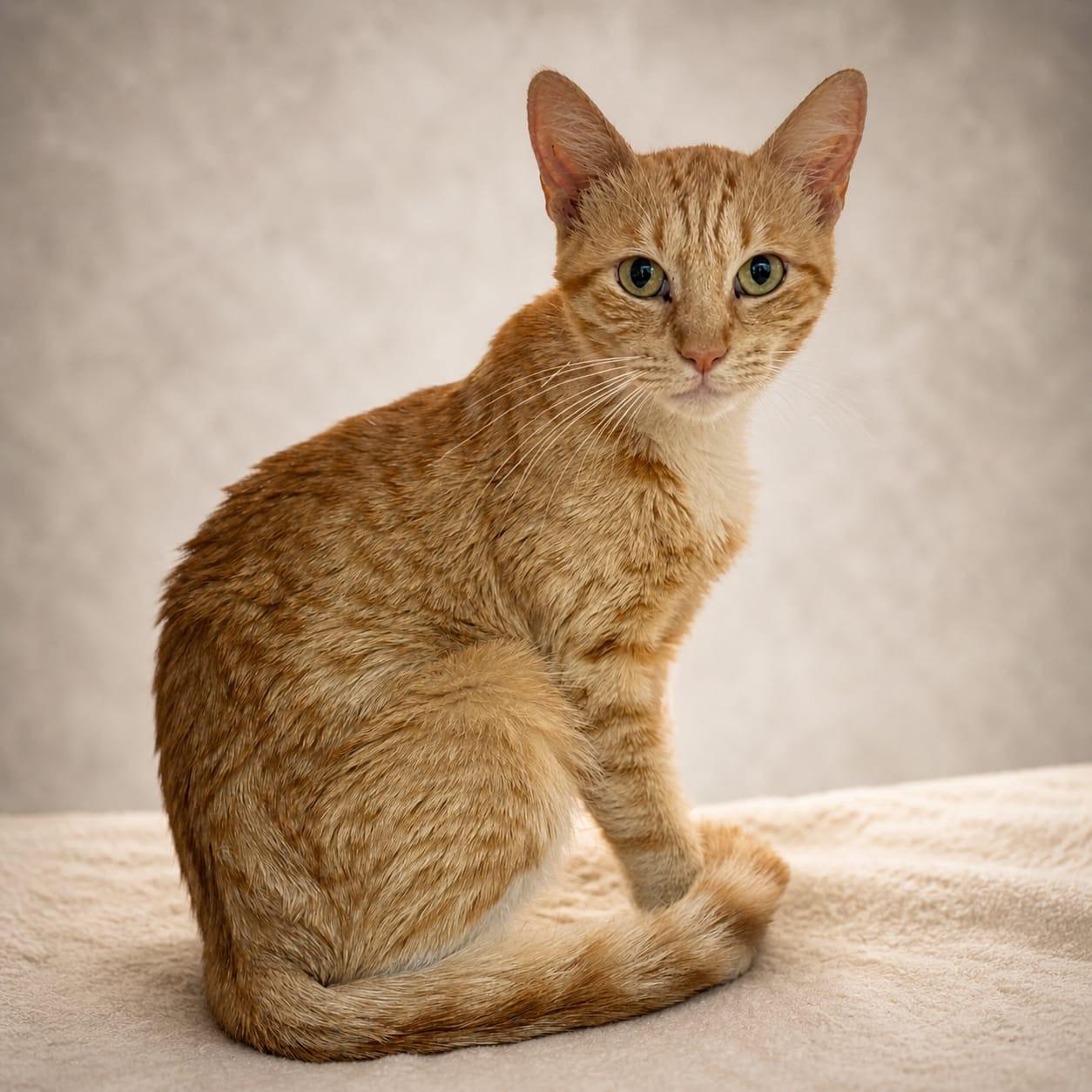Aoshima, ADOPTABLE, Young Female Tabby.