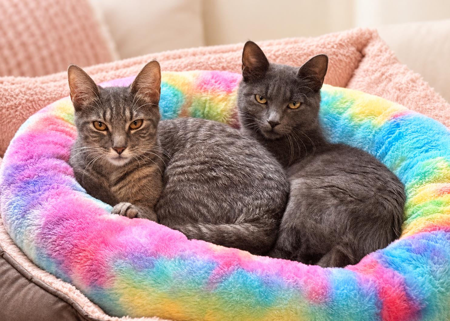 Enlarge Selena & Louisa (bonded sisters), a ADOPTABLE mixed breed in New Milford, CT image 2/6