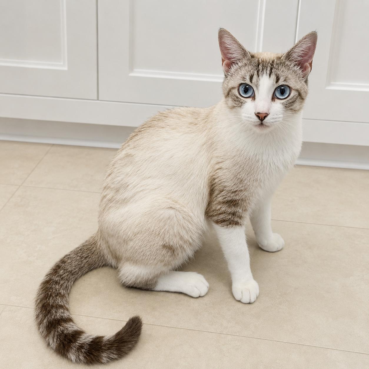 Saiorse, adopted, Young Female Siamese & Domestic Short Hair.