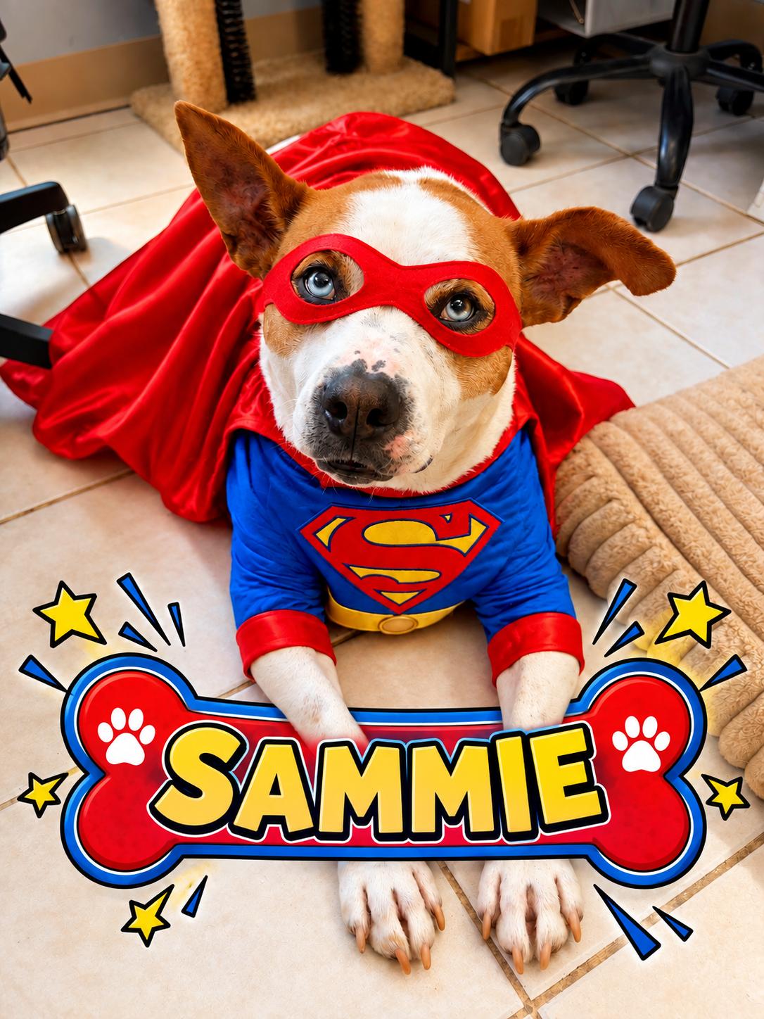 SAMMIE, Adoptable, Adult Male Hound & Labrador Retriever.