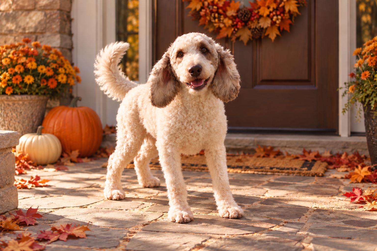 Finn, Adopted, Young Male Standard Poodle.