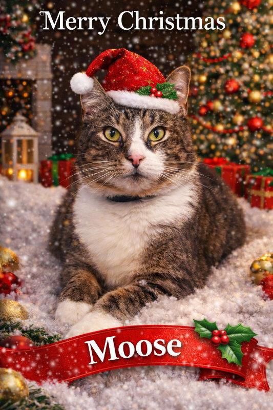 Moose, Adoptable, Adult Male Tabby.