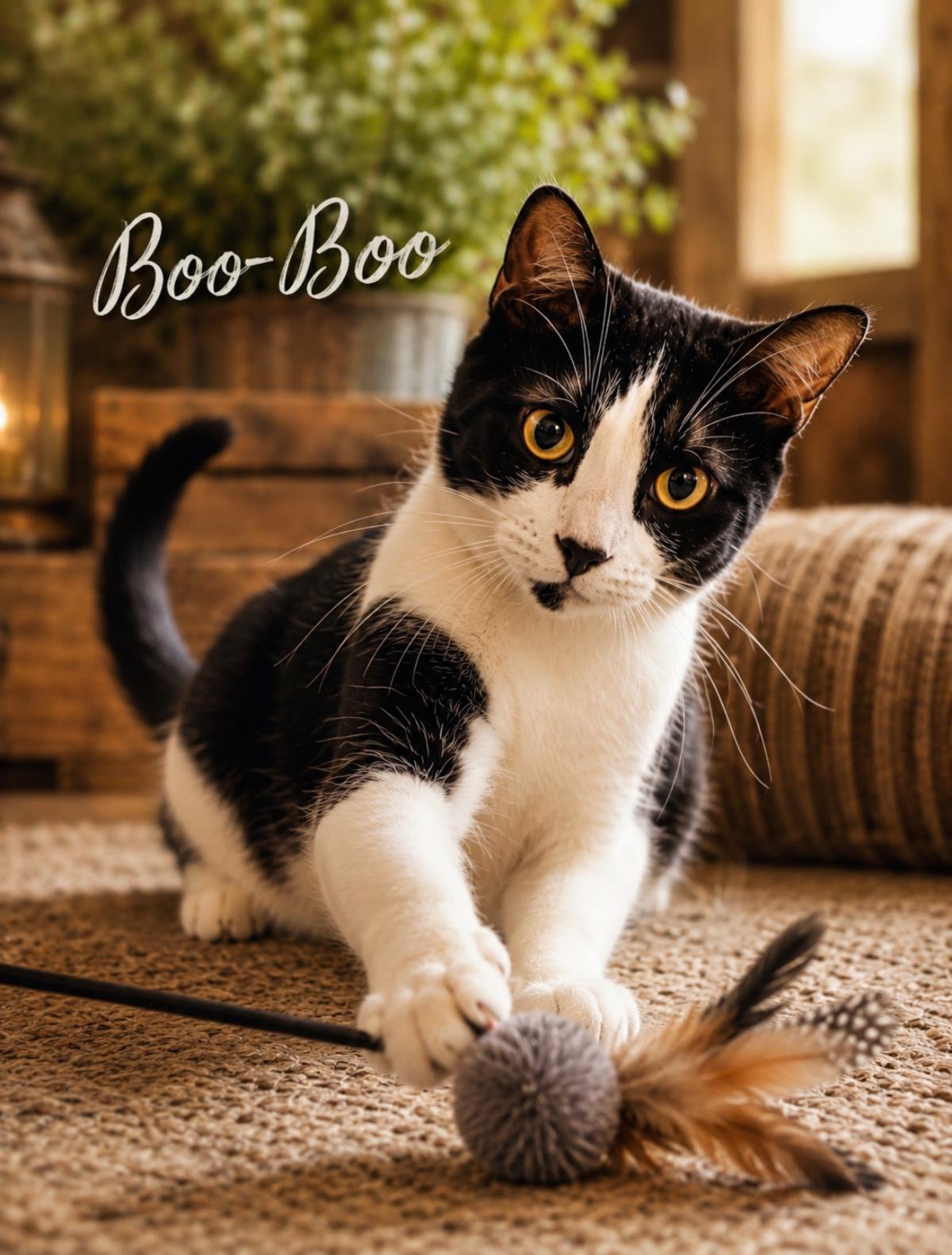 Boo Boo, Adoptable, Adult Male Domestic Short Hair & Domestic Short Hair (Black & White).