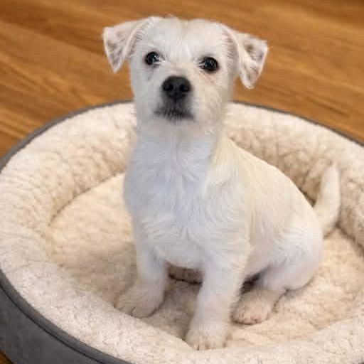 Bam Bam, adopted, Puppy Male Terrier.