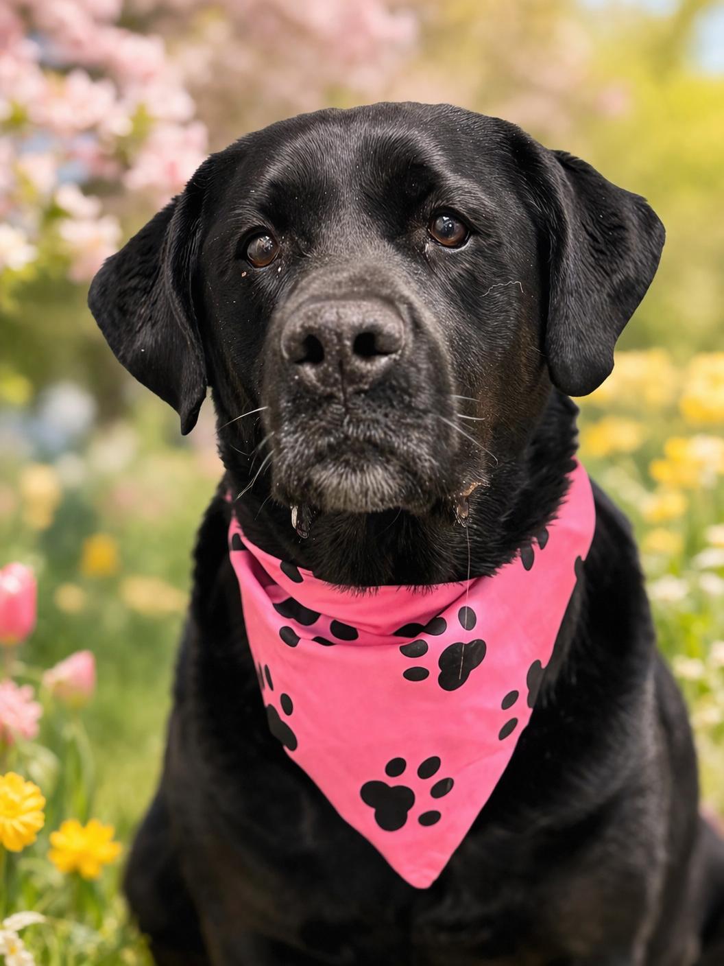 Molly, adopted, Senior Female Black Labrador Retriever.