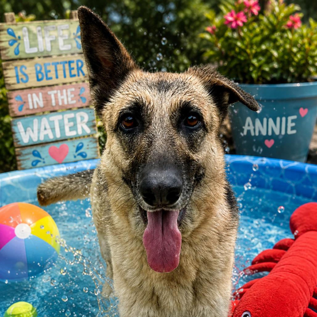 Enlarge Annie, a Adoptable German Shepherd Dog in Oxford, ME image 4/6