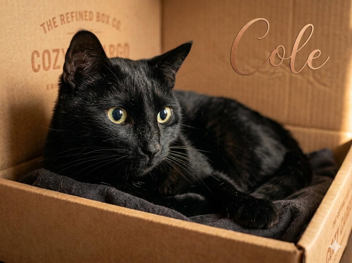 Enlarge Cole (aka Coal), a ADOPTABLE Domestic Short Hair in Houston, TX image 5/6