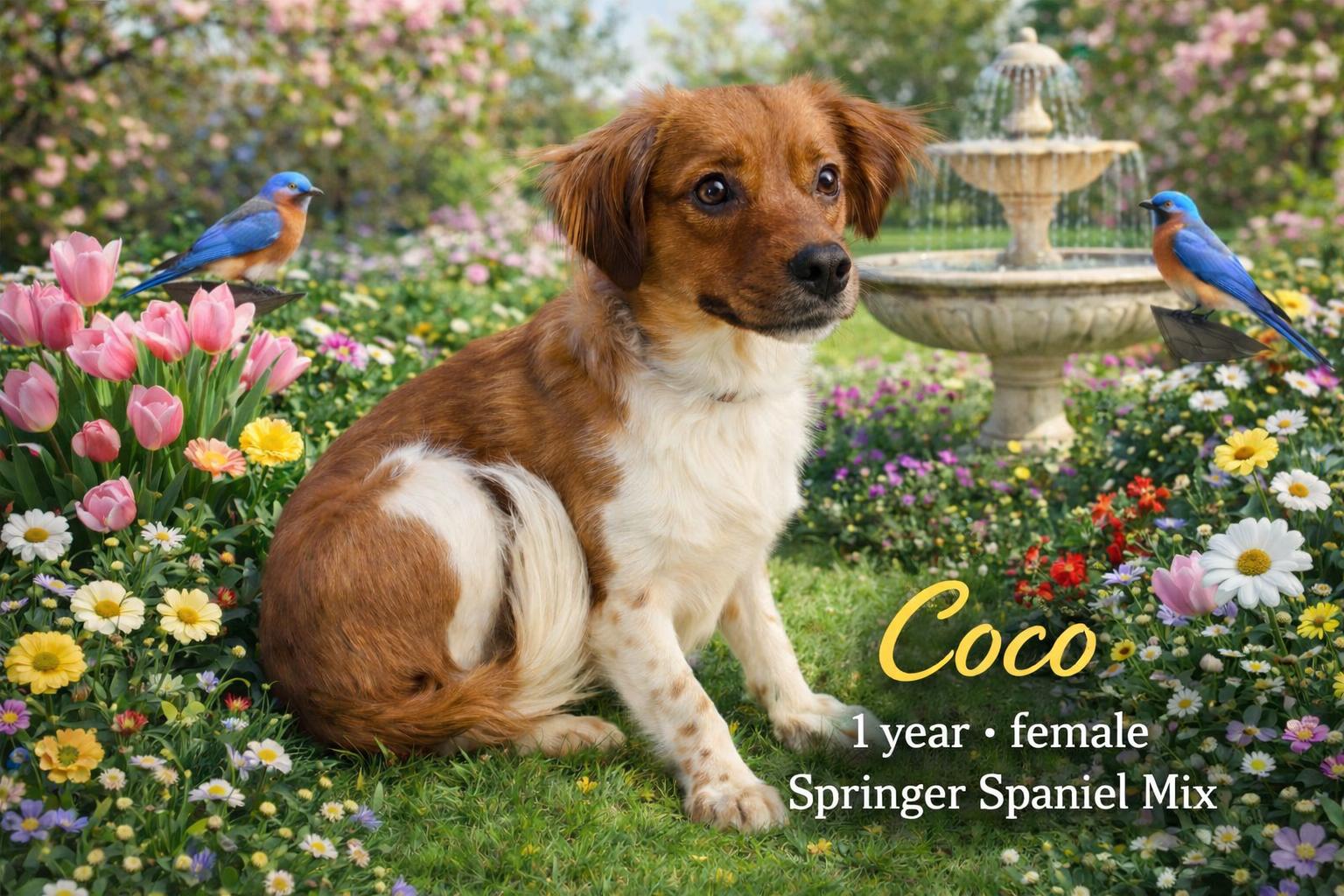 Enlarge COCO  – 1 YEAR FEMALE SPRINGER SPANIEL MIX@ PETCO, 5011 E. RAY ROAD, PHX 85044 ON SATURDAY, APRIL 18, an adopted Welsh Springer Spaniel in Mesa, AZ image 1/2