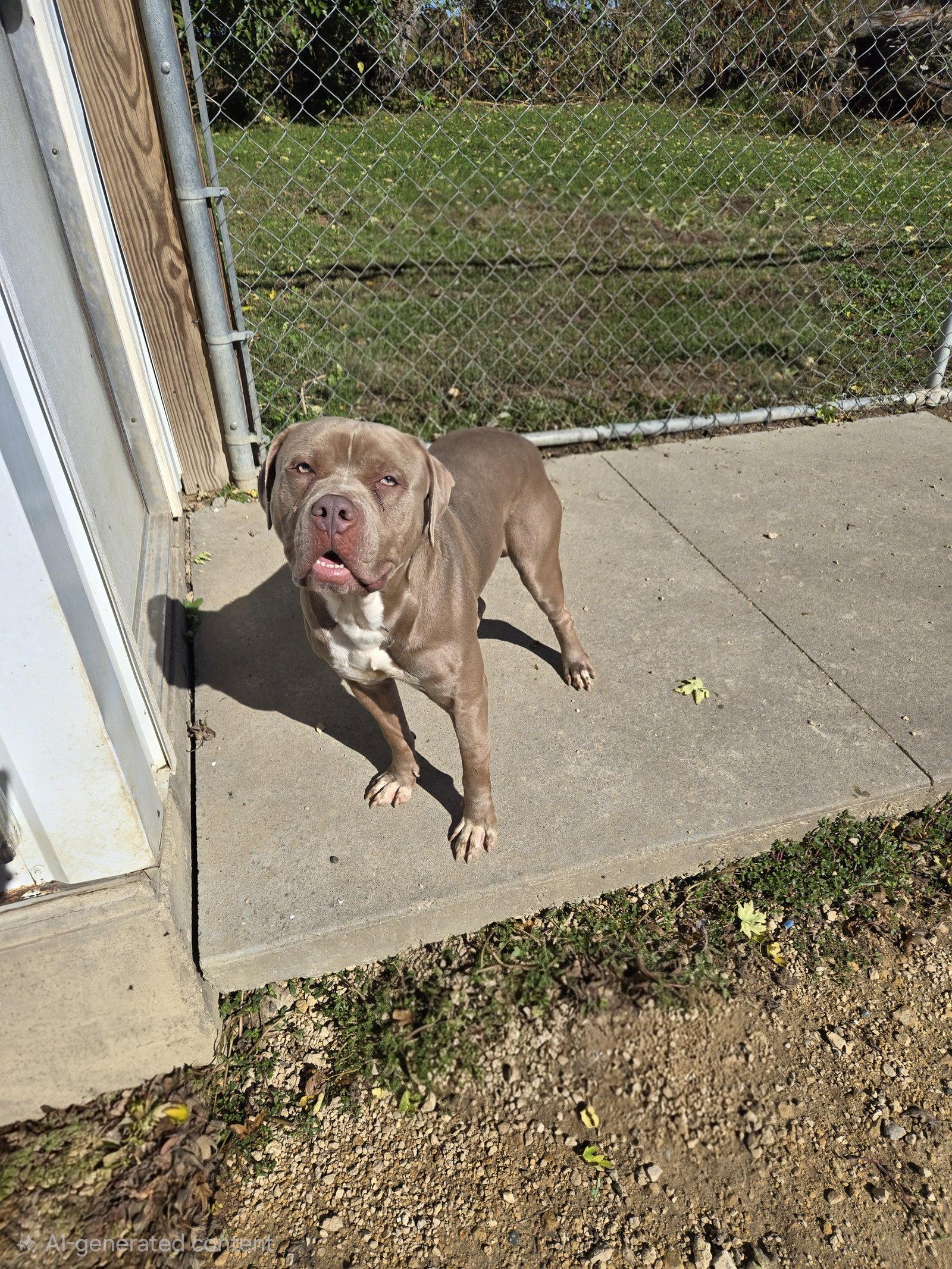 Enlarge Bowser, a Adoptable Pit Bull Terrier in Maquoketa, IA image 1/1