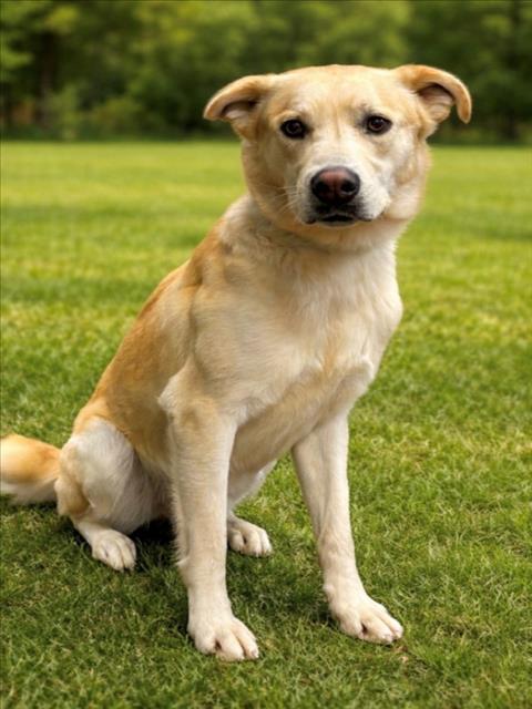 CHUCK, Adoptable, Young Male Labrador Retriever & Mixed Breed.