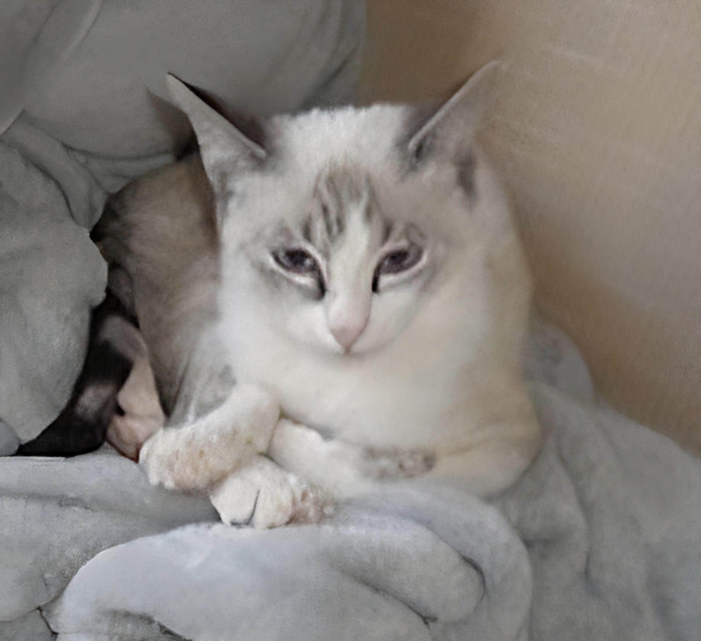 Boris, Adopted, Kitten Male Siamese & Ragdoll.