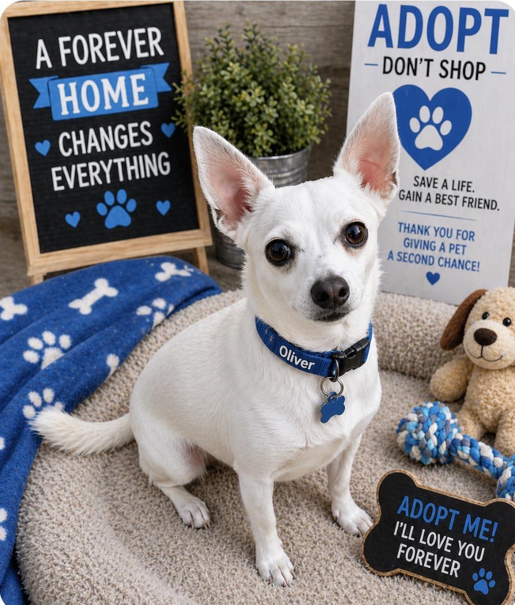 OLIVER, Adoptable, Adult Male Chihuahua.